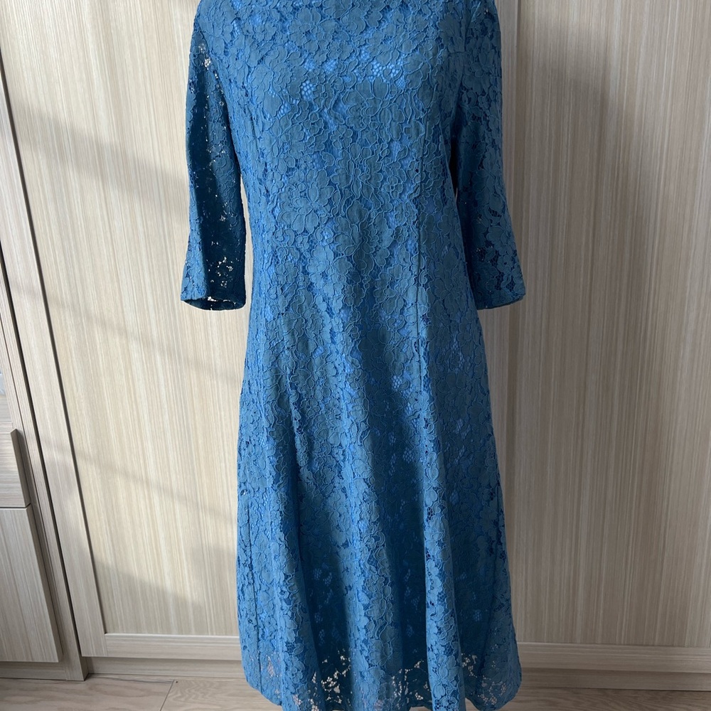 Turquoise Lace Dress